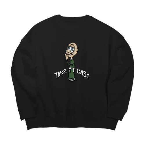 TAKE IT EASY Big Crew Neck Sweatshirt