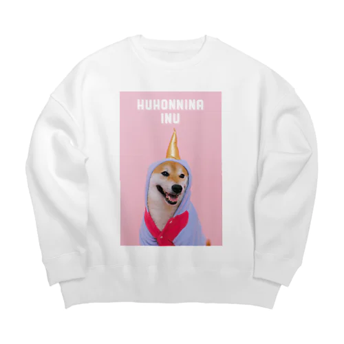 不本意ないぬ Big Crew Neck Sweatshirt