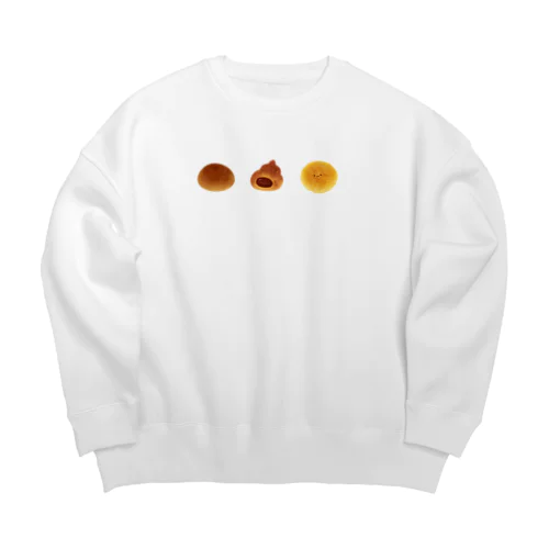 かわいいパンたち（文字なし） Big Crew Neck Sweatshirt