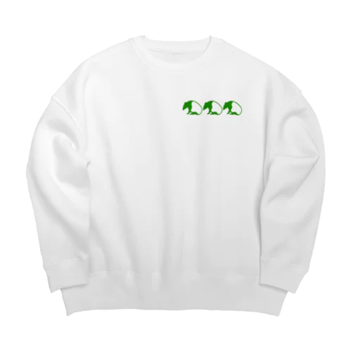 シンプルマレーバク　グリーンライン Big Crew Neck Sweatshirt