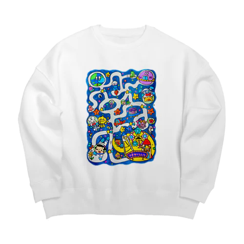宇宙めいろ Big Crew Neck Sweatshirt