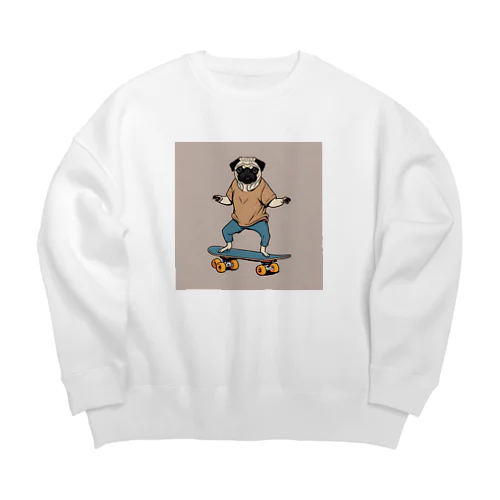 パグスケボ～ Big Crew Neck Sweatshirt