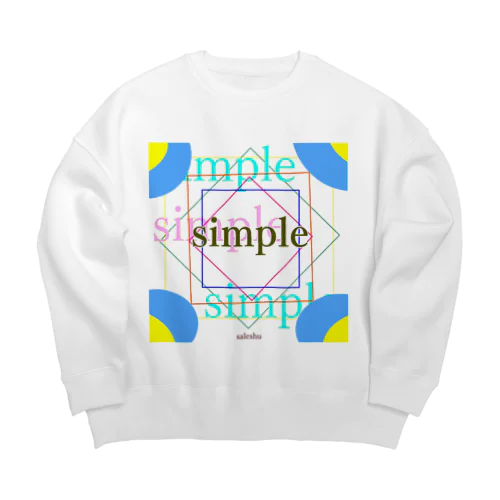 simple8 Big Crew Neck Sweatshirt