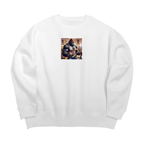 筋トレゴリラ　θ Big Crew Neck Sweatshirt