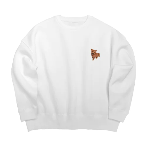 柴犬もどき(子犬) Big Crew Neck Sweatshirt
