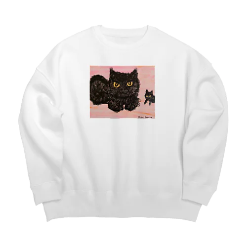 くろねこくん Big Crew Neck Sweatshirt
