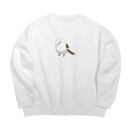 エナガのいる日常（カラー） Big Crew Neck Sweatshirt