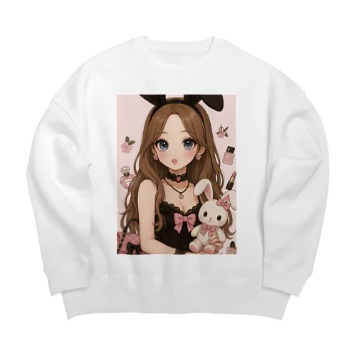 トゥルーバニーちゃん Big Crew Neck Sweatshirt