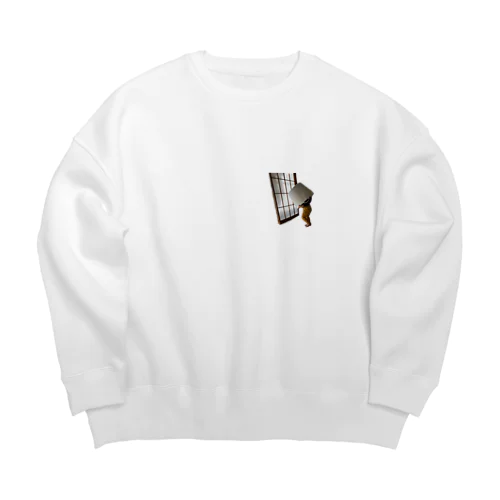 にょにょ　突撃 Big Crew Neck Sweatshirt