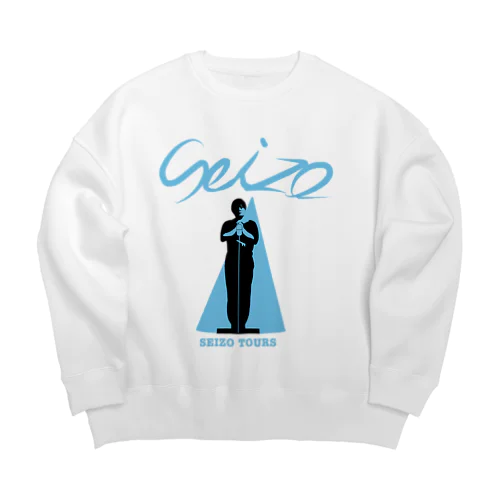 SEIZOツアー(ブルー) Big Crew Neck Sweatshirt