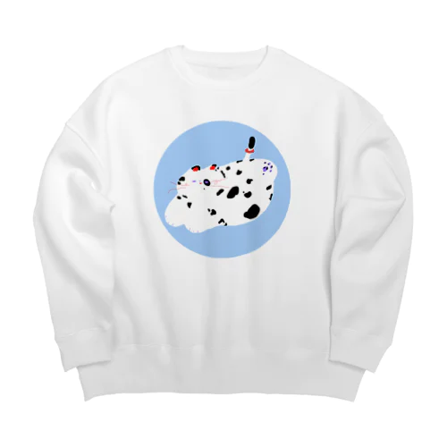 ねこのポンズちゃん Big Crew Neck Sweatshirt