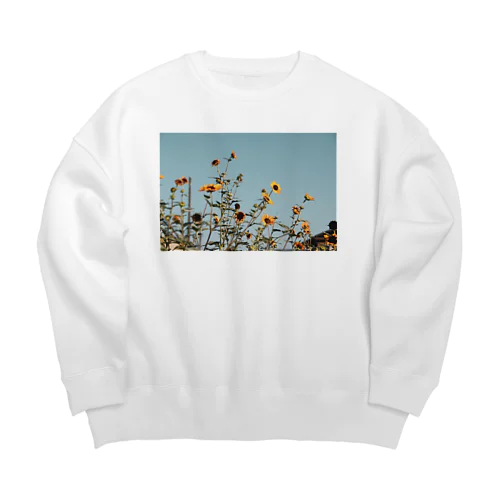 秋の向日葵 Big Crew Neck Sweatshirt