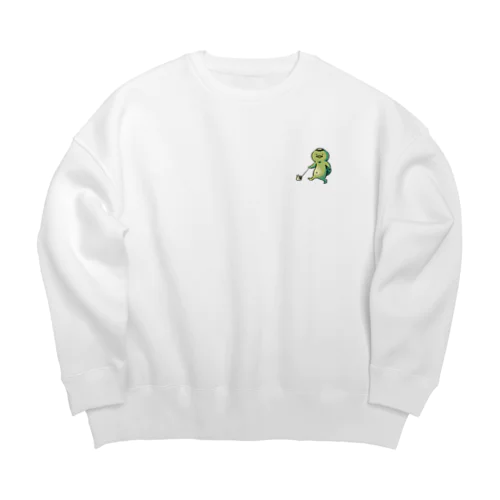 かっぱの散歩 Big Crew Neck Sweatshirt