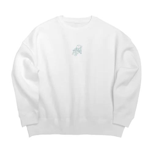うちゅう飛行士さん Big Crew Neck Sweatshirt