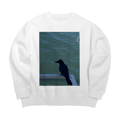 あの日のカラス Big Crew Neck Sweatshirt