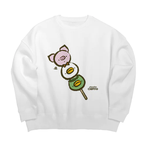 ピギミニ×ピヨピヨちぴよ×かっぱだんご Big Crew Neck Sweatshirt