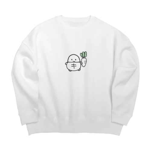 カメのぺよとだいこん Big Crew Neck Sweatshirt