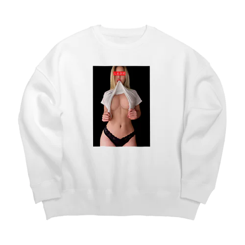 人生楽笑　 Big Crew Neck Sweatshirt