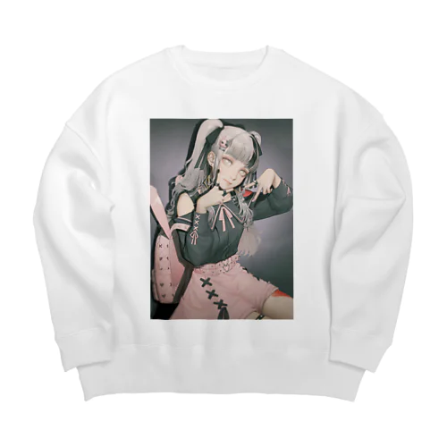 地雷女子リリィちゃん Big Crew Neck Sweatshirt