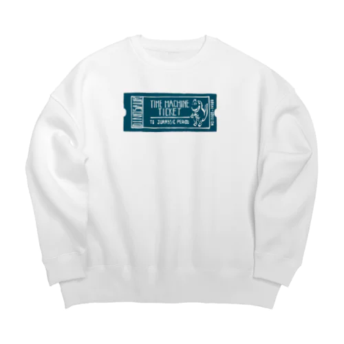 恐竜時代タイムマシンチケット〜ジュラ紀行き〜 Big Crew Neck Sweatshirt