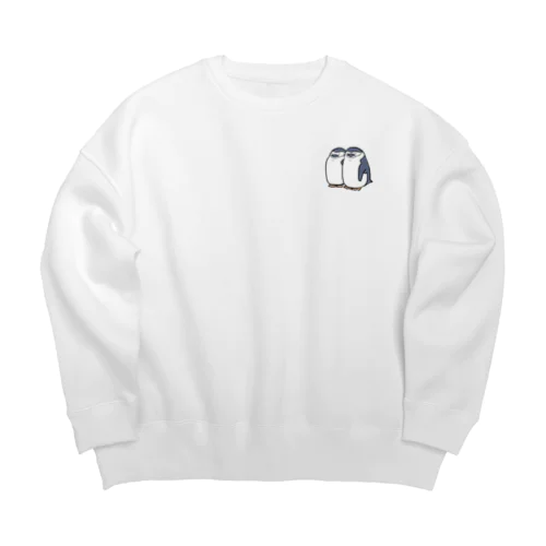 ヒゲペンギン(炊飯器フォルム) Big Crew Neck Sweatshirt