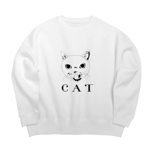 大CAT Big Crew Neck Sweatshirt