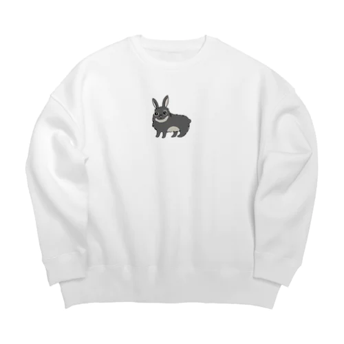 きらきらうさぎ Big Crew Neck Sweatshirt