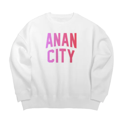 阿南市 ANAN CITY Big Crew Neck Sweatshirt