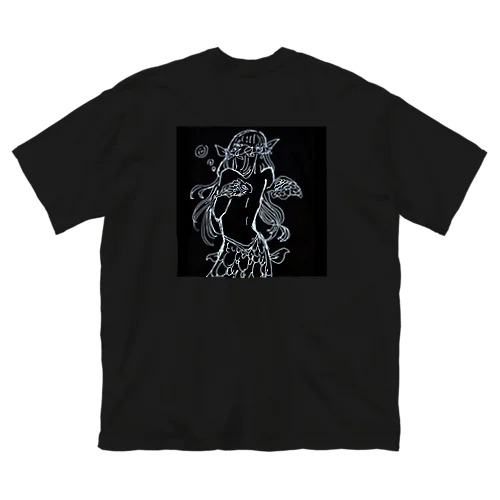 マーメイド黒 Big T-Shirt