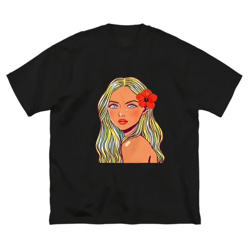 ハイビスカスガール Big T-Shirt