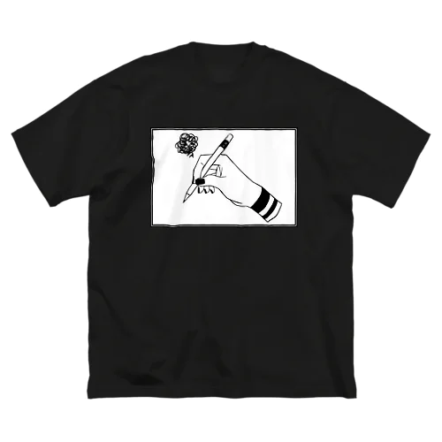 おててシリーズ　悩み Big T-Shirt
