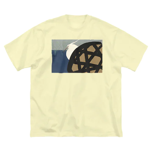和風　神坂雪佳 「白鷺」 （1909） Big T-Shirt