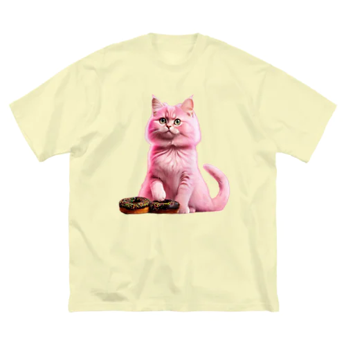 cat and donut Big T-Shirt