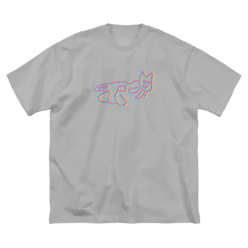 ナスカの地上絵：ネオンカラー Big T-Shirt