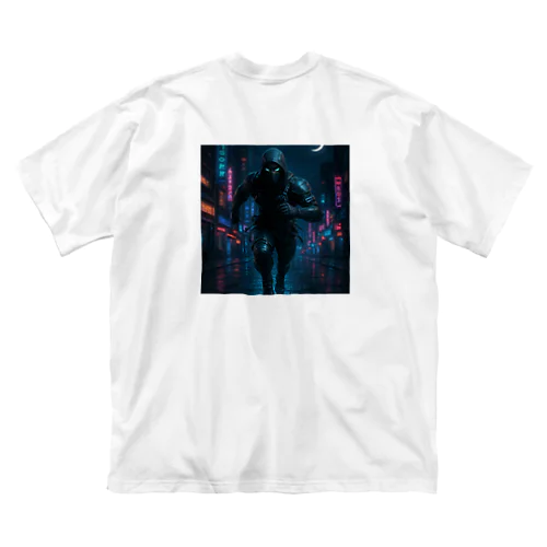 ネオン街を疾走するニンジャ Big T-Shirt