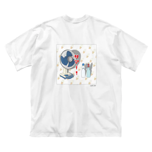 サマ〜！_back print Big T-Shirt