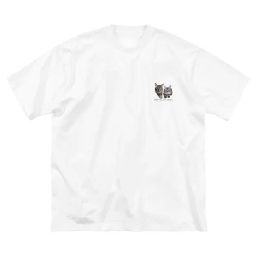 仲良しニャンコ Big T-Shirt