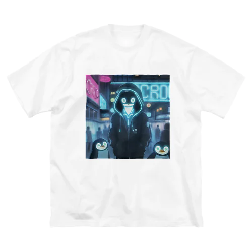 サイバーペンギンたちの街と住人 Big T-Shirt