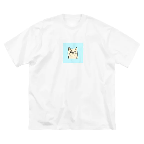 ふてくされたネコくん(水色) Big T-Shirt