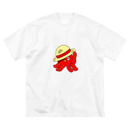 たこと麦わら帽子 Big T-Shirt