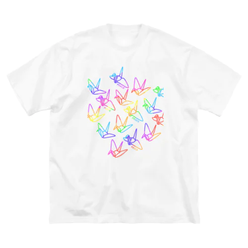 PEACE-平和への祈り-レインボー Big T-Shirt