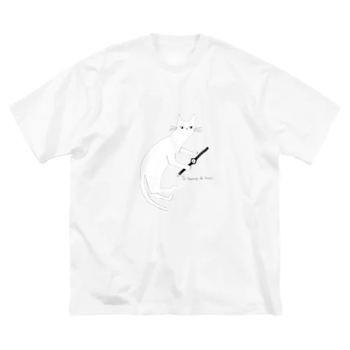 ネコと時計 Big T-Shirt