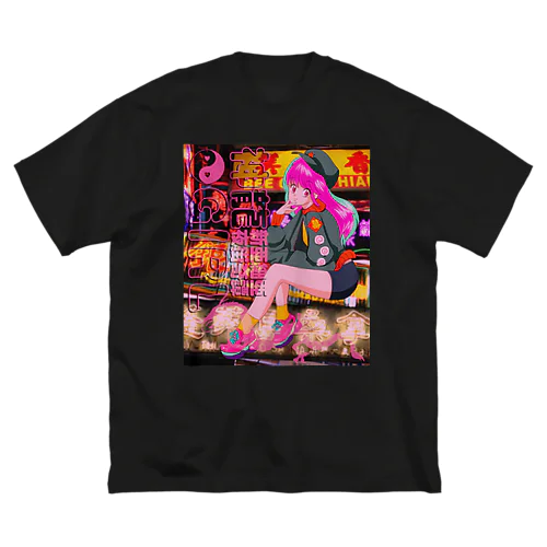 架空の90年代アニメ Big T-Shirt