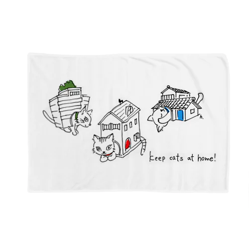 ねこはうち Blanket