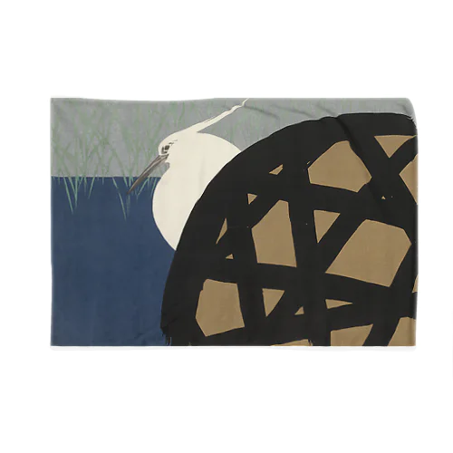和風　神坂雪佳 「白鷺」 （1909） Blanket