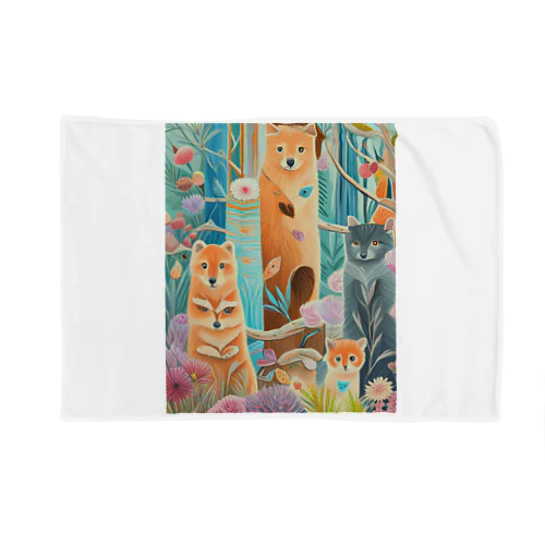 森の中の世界 Blanket