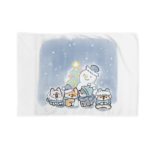 ほんわかしばいぬ(雪あそび) Blanket
