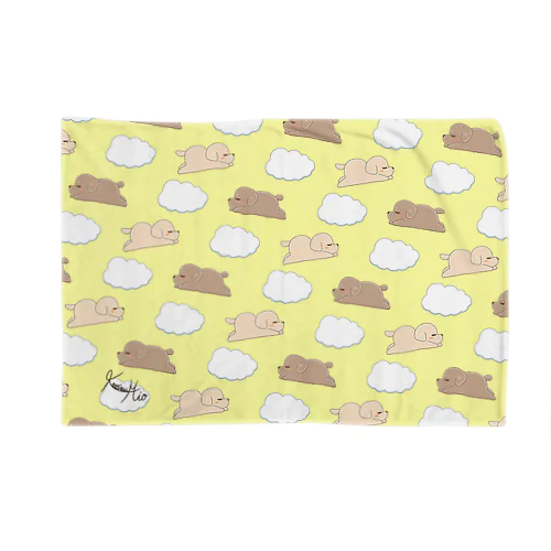 トイプードルの虎太郎＆三桜ブランケット Blanket