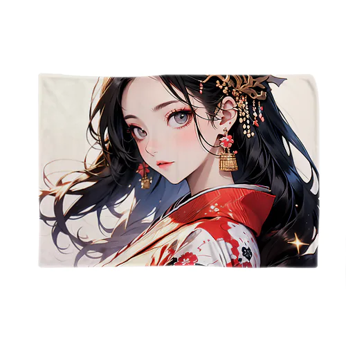華やかな和装の女性 Blanket