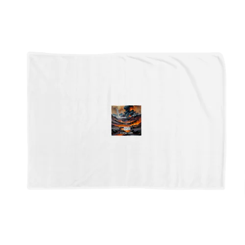 恐山の水彩画 Blanket